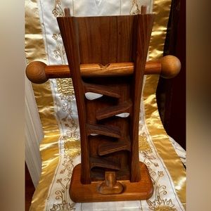Solid Wood Toy Handmade in Canada Michaud 14.5” tall Marble toy Candy Dispenser